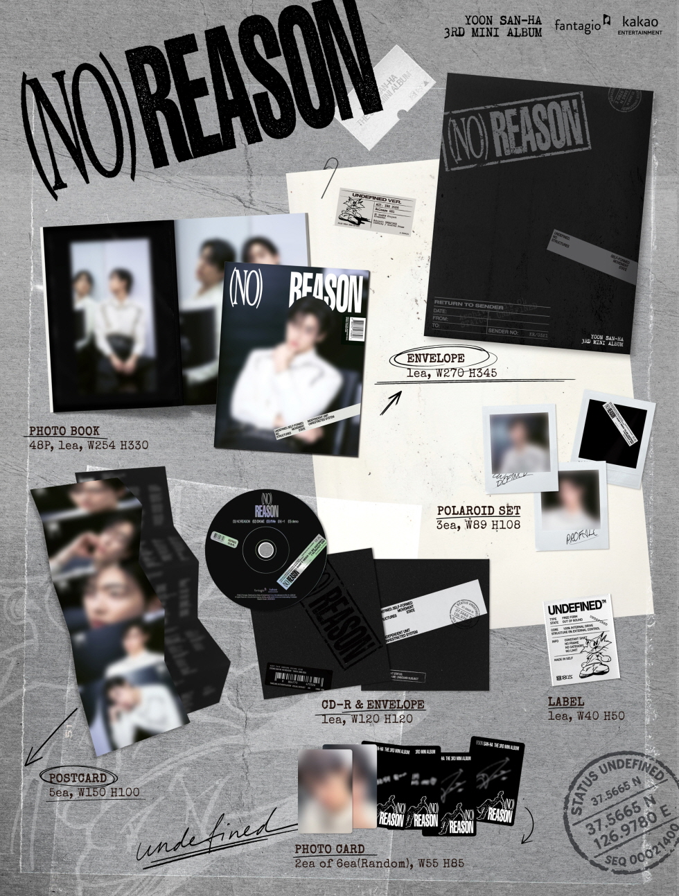 ASTRO ユンサナ NO REASON 3rd アルバム 10枚 YOON SAN-HA (ASTRO) - NO REASON - Mini Album Vol.3 > TAIYOU